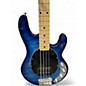 Used Sterling by Music Man Ray34 Blue Burst Electric Bass Guitar