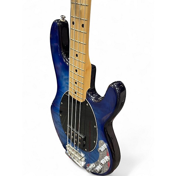 Used Sterling by Music Man Ray34 Blue Burst Electric Bass Guitar