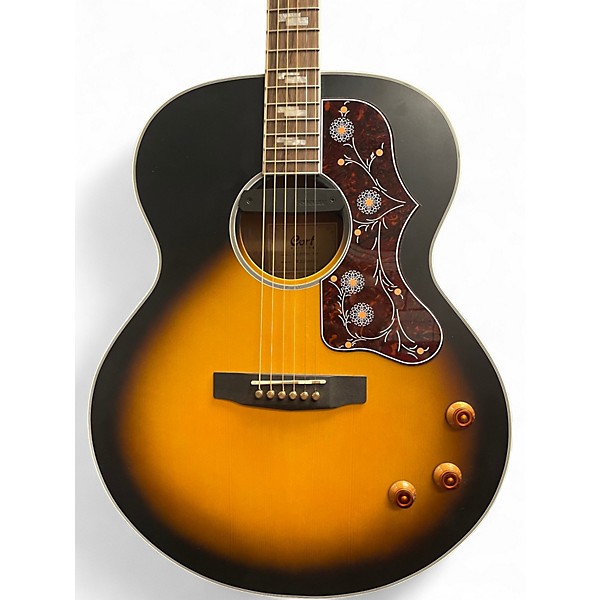 Used Cort CJ-RETRO VSM Sunburst Acoustic Electric Guitar