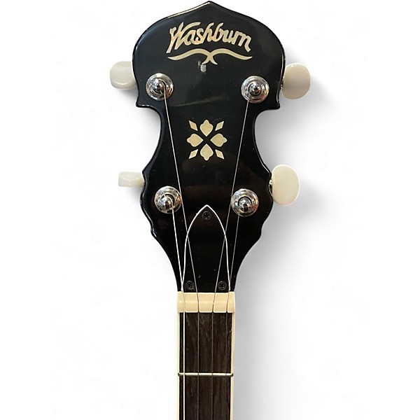 Used Washburn B9 5 String Natural Banjo