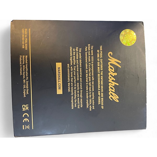 Used Marshall 1959 Vintage Overdrive and Crunch Effect Pedal