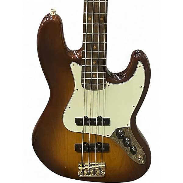Used Fender 75th Anniversary Commemorative American Jazz Bass Sienna Sunburst Electric Bass Guitar
