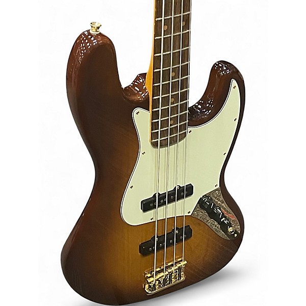 Used Fender 75th Anniversary Commemorative American Jazz Bass Sienna Sunburst Electric Bass Guitar