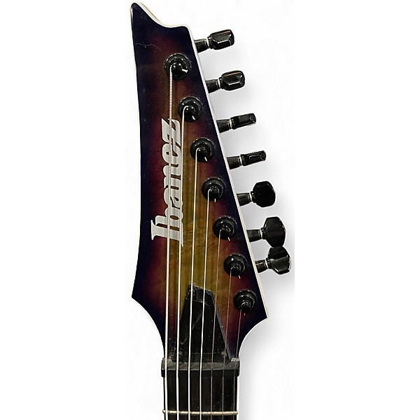 Used Ibanez RGIX7FDLB Northern Lights Burst Solid Body Electric Guitar