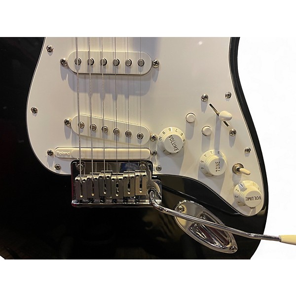 Used Fender Standard Roland Ready Stratocaster Black Solid Body Electric Guitar