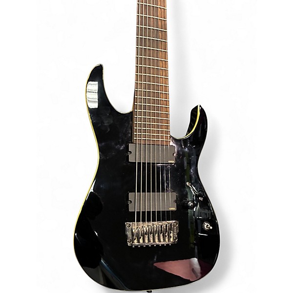 Used Ibanez RGIR28FE Iron Label 8 String Black Solid Body Electric Guitar