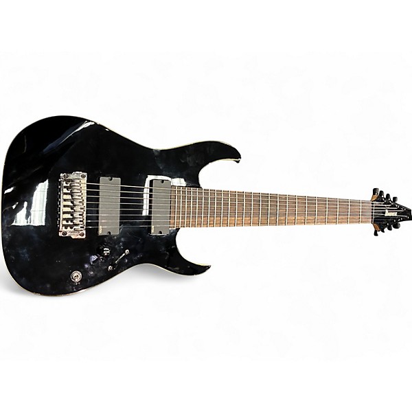 Used Ibanez RGIR28FE Iron Label 8 String Black Solid Body Electric Guitar
