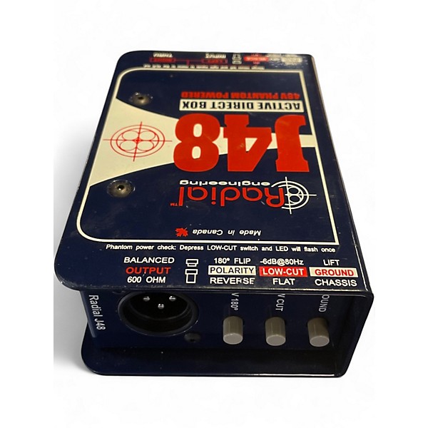 Used Radial Engineering J48 Phantom Powered Active Direct Box Direct Box