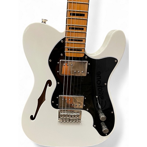 Used Squier Classic Vibe Telecaster Custom Vintage White Solid Body Electric Guitar