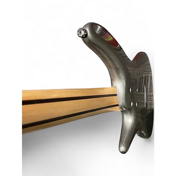 Used Ibanez SR300E Chrome Silver Electric Bass Guitar