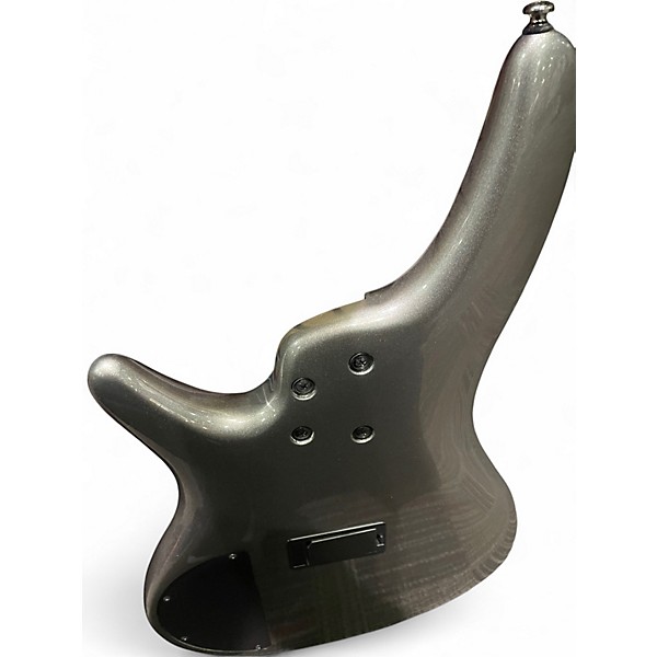 Used Ibanez SR300E Chrome Silver Electric Bass Guitar