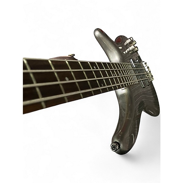 Used Ibanez SR300E Chrome Silver Electric Bass Guitar