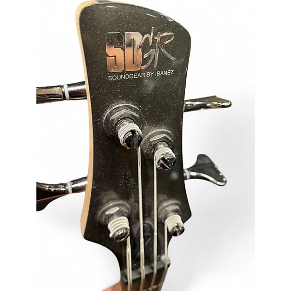 Used Ibanez SR300E Chrome Silver Electric Bass Guitar