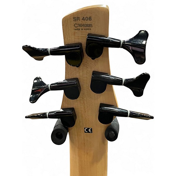 Used Ibanez SR406 Natural Electric Bass Guitar