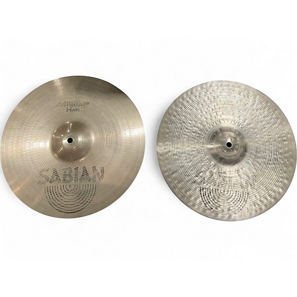 Used SABIAN 14in AA REGULAR HATS PAIR Cymbal