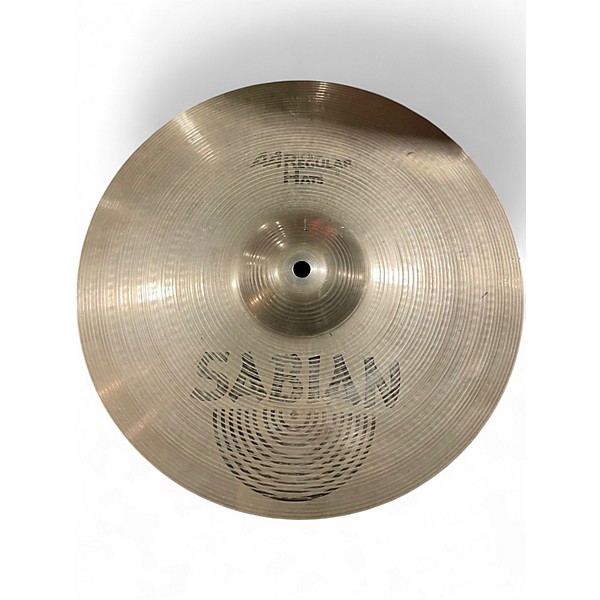 Used SABIAN 14in AA REGULAR HATS PAIR Cymbal