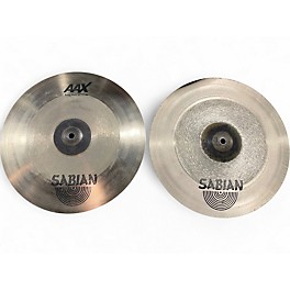 Used SABIAN 14in AAX Frequency Crash PAIR Cymbal