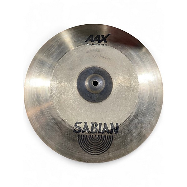Used SABIAN 14in AAX Frequency Crash PAIR Cymbal