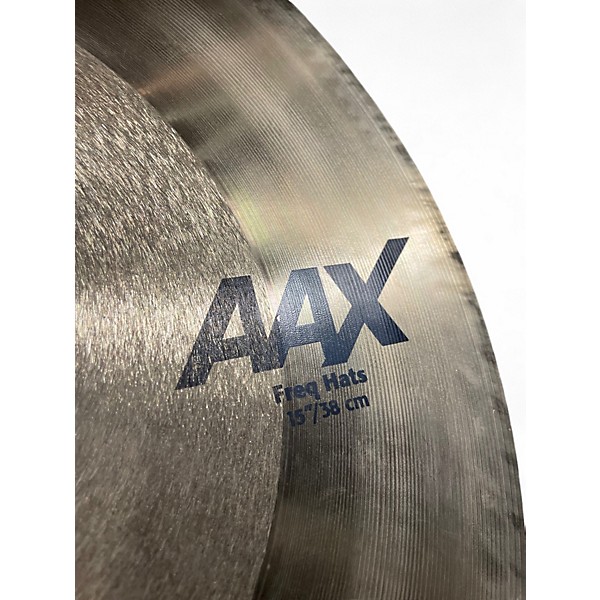 Used SABIAN 15in AAX FREQ HATS Cymbal