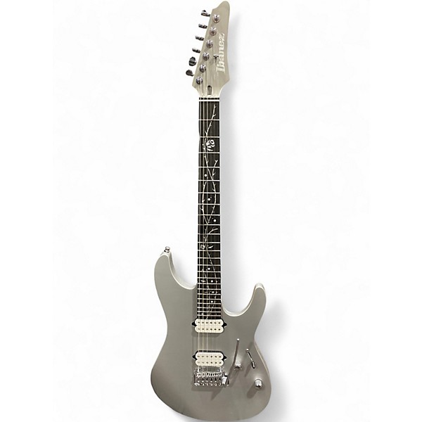 Used 2023 Ibanez TOD10 Metallic Silver Solid Body Electric Guitar
