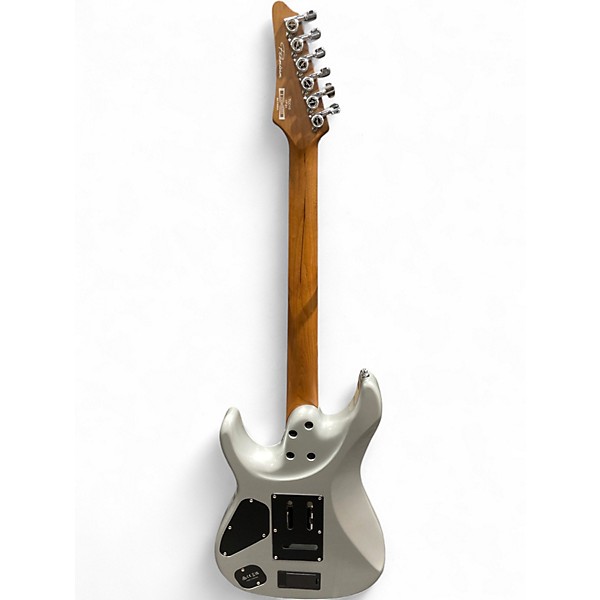 Used 2023 Ibanez TOD10 Metallic Silver Solid Body Electric Guitar