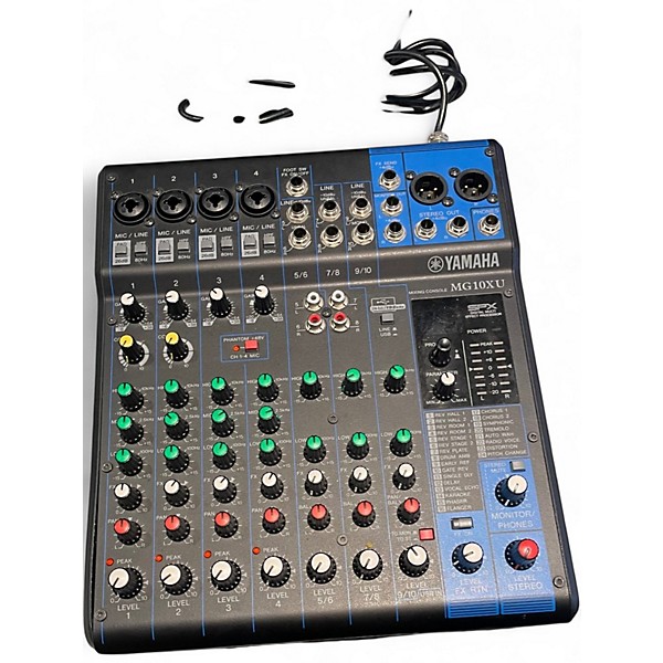 Used Yamaha MG10XU 10 Channel Mixer with Effects Unpowered Mixer