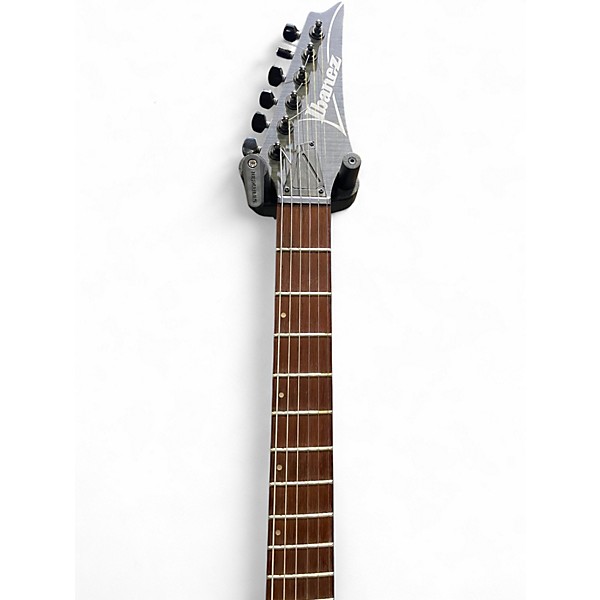 Used Ibanez RGA42FM TRANSPARENT GRAY FLAT Solid Body Electric Guitar