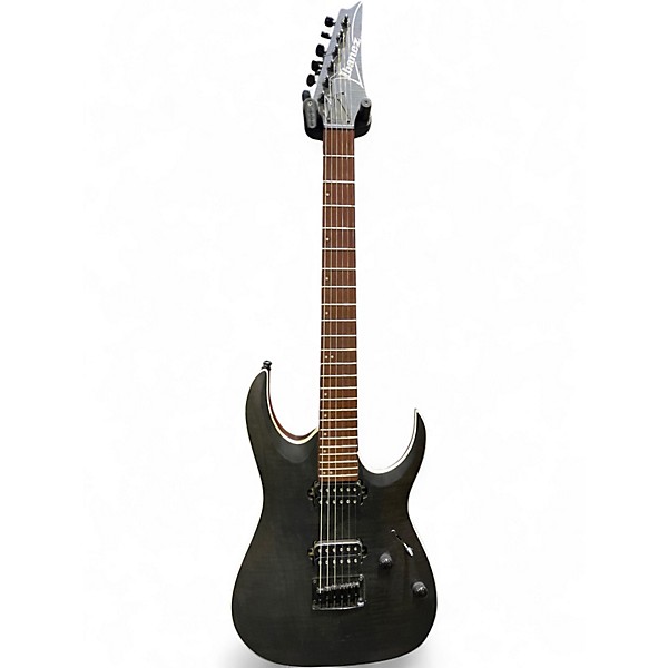 Used Ibanez RGA42FM TRANSPARENT GRAY FLAT Solid Body Electric Guitar
