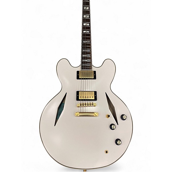 Used Epiphone EMILY WOLFE SHERATON WHITE Hollow Body Electric Guitar