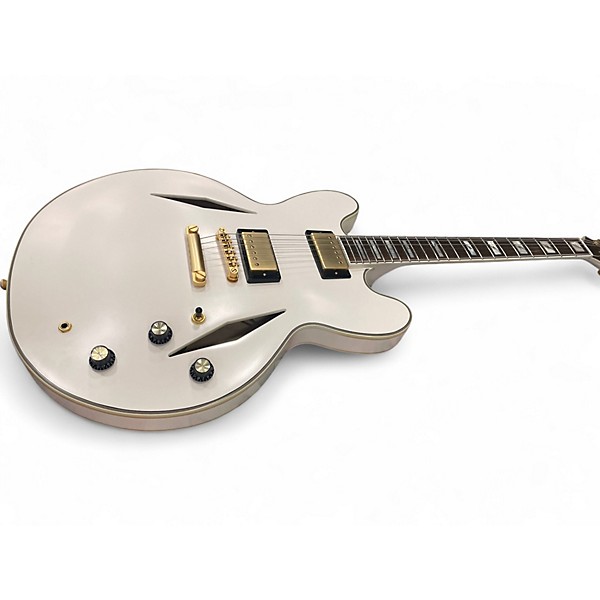 Used Epiphone EMILY WOLFE SHERATON WHITE Hollow Body Electric Guitar