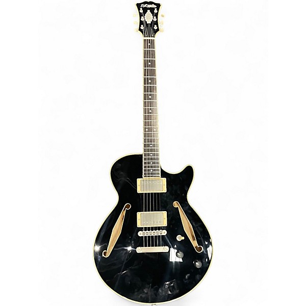 Used D'Angelico EXCEL SS TOUR Black Hollow Body Electric Guitar