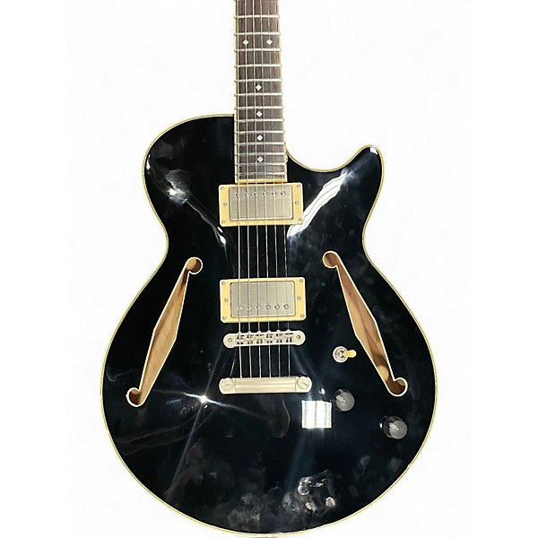 Used D'Angelico EXCEL SS TOUR Black Hollow Body Electric Guitar