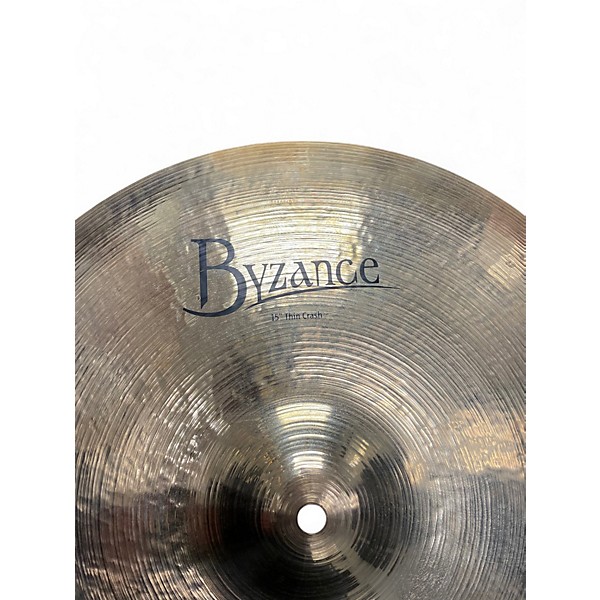 Used MEINL 15in Byzance Medium Thin Crash Brilliant Cymbal