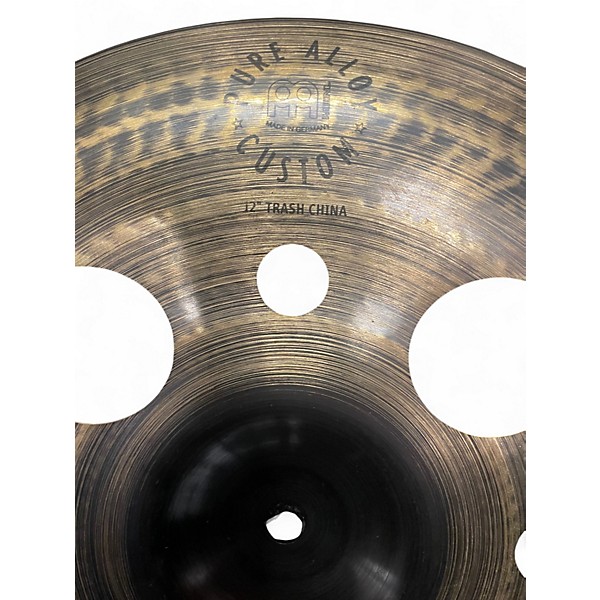 Used MEINL 12in custom pure alloy trash china Cymbal