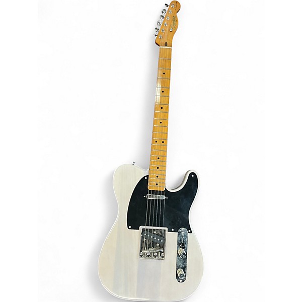 Used Squier Telecaster Trans White Solid Body Electric Guitar