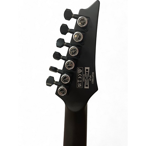 Used Ibanez RGRTBB21 Black Solid Body Electric Guitar