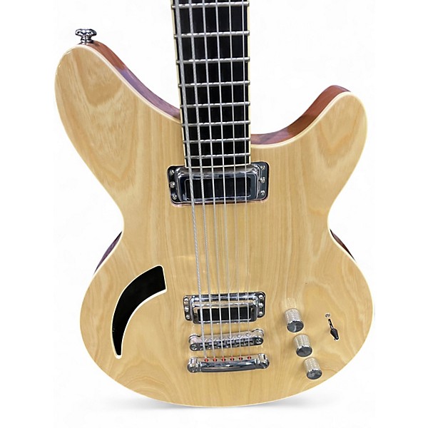 Used Agile BARITONE Natural Hollow Body Electric Guitar