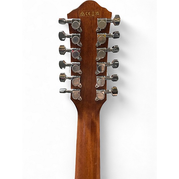 Used 2020s Ibanez AEG5012-DVH Tobacco Burst 12 String Acoustic Electric Guitar