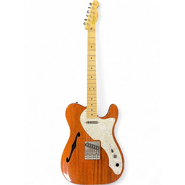Used Squier Classic Vibe 60s Thinline Telecaster Natural Walnut Hollow Body Electric Guitar