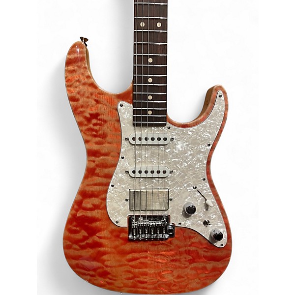 Used Tom Anderson Drop Top Classic Short Trans Caramel Maple Solid Body Electric Guitar