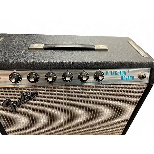 Vintage 1974 Fender Princeton Reverb 1x10 12W Tube Guitar Combo Amp