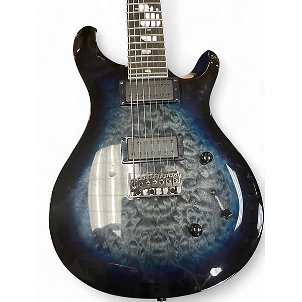 Used PRS SE MARK HOLCOMB 7 Trans Blue Solid Body Electric Guitar