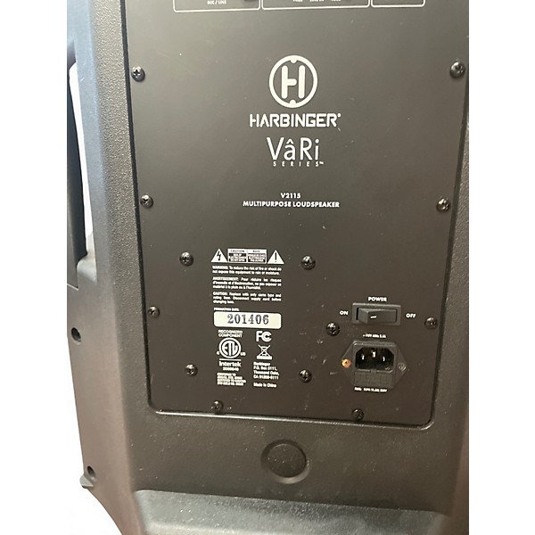 Used Harbinger VARI V2115 Powered Speaker