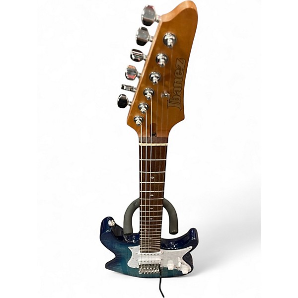 Used Ibanez AZ22S1F  Turquoise Burst Solid Body Electric Guitar