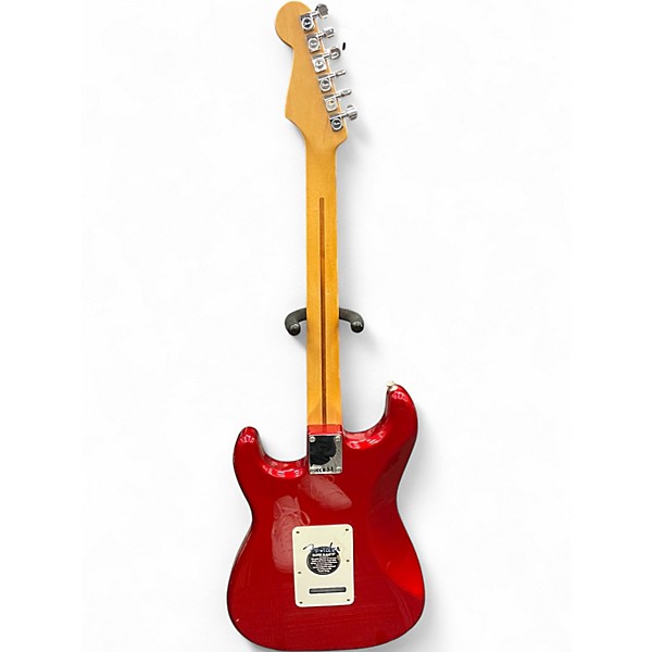 Used Fender Standard Stratocaster Candy Apple Red Solid Body Electric Guitar