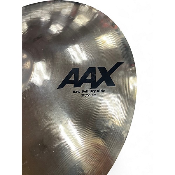 Used SABIAN 21in AAX Raw Bell Dry Ride Cymbal