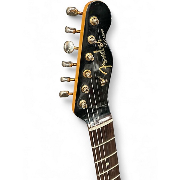 Used Fender 90's Telecaster Custom Black Black Solid Body Electric Guitar
