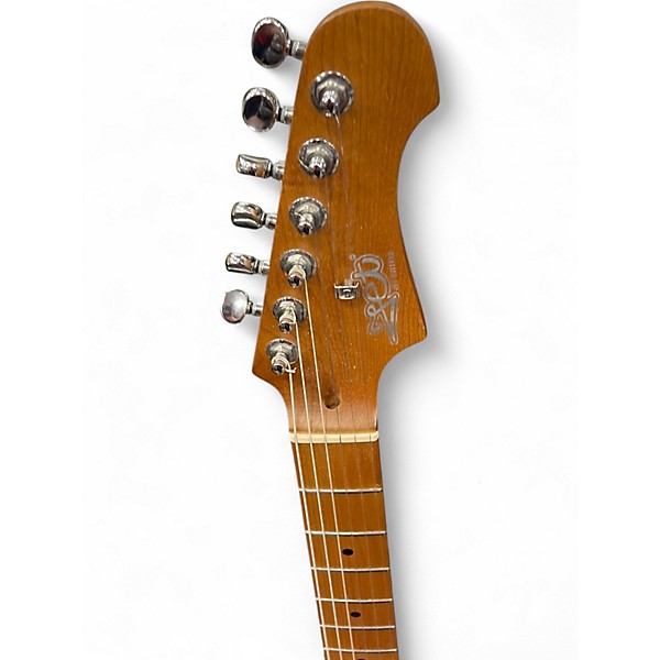 Used Jet JS450 FLAME TOP BLUE Solid Body Electric Guitar