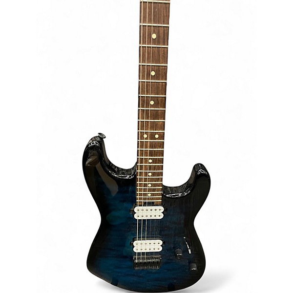 Used Charvel Pro Mod San Dimas HH HT Transparent Blue Burst Solid Body Electric Guitar