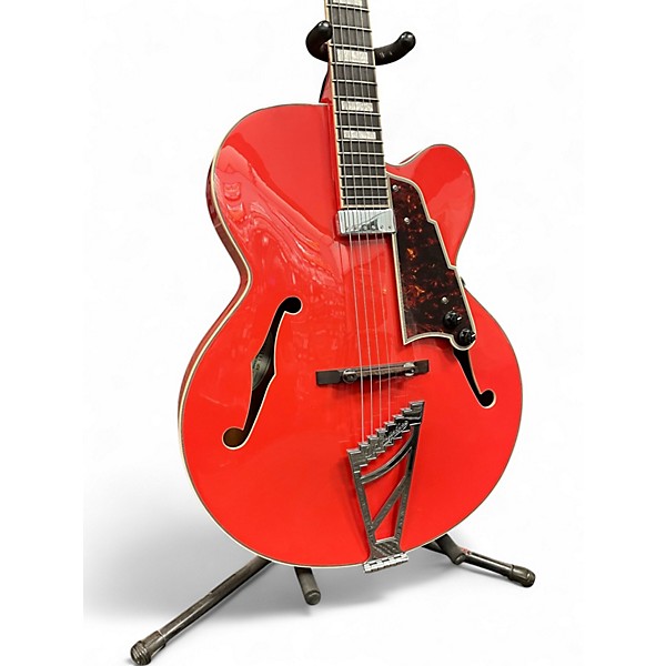 Used D'Angelico Premiere EXL1 Orange Hollow Body Electric Guitar